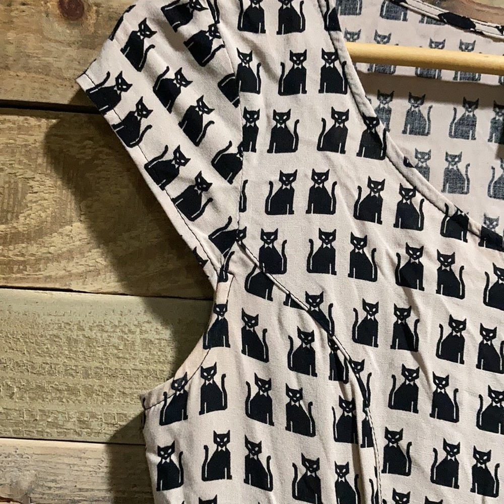 Divided, H&M Black & White Cat Dress - Picture 6 of 11